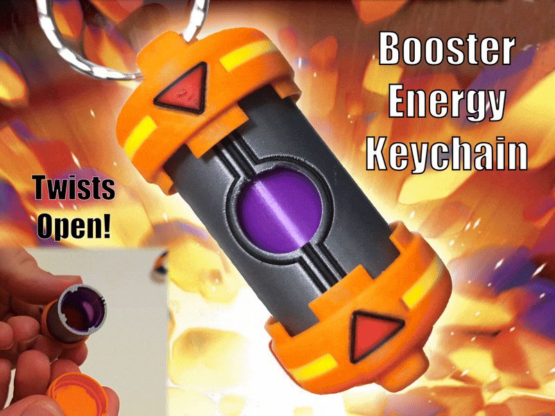 Miniatura 2 do modelo 3D Booster Energy Keychain