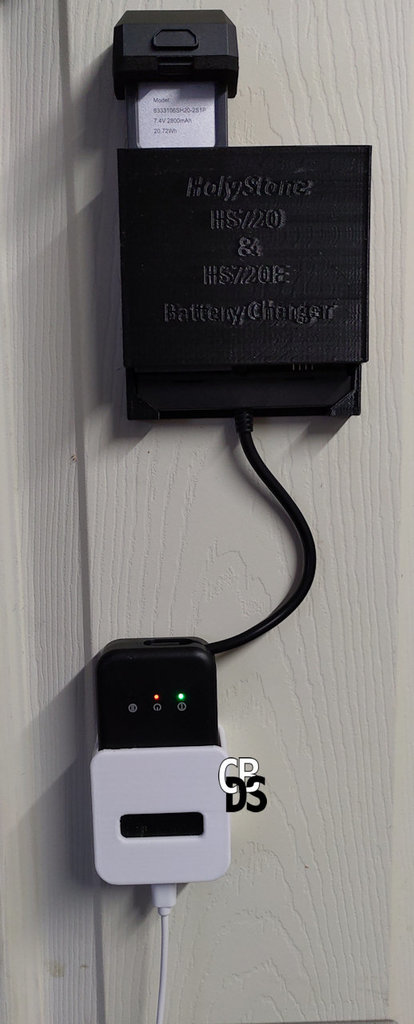 HolyStone HS720 & HS720E battery Charging Block (Wall or Desk Mount)