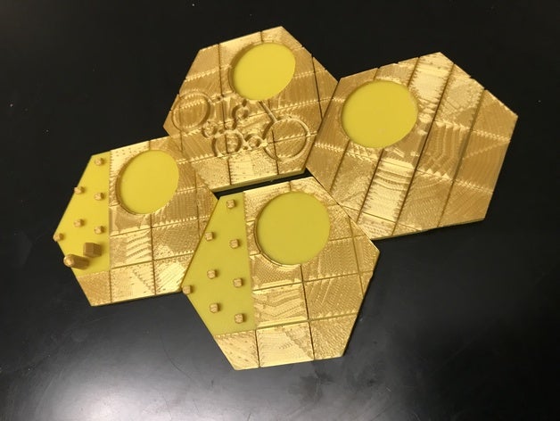 Catan Wheat Tiles - Single Nozzle, Multi-color Layers