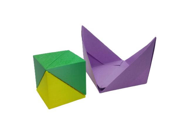 Origami Snapper, Model, Extension, Triangular Bipyramid