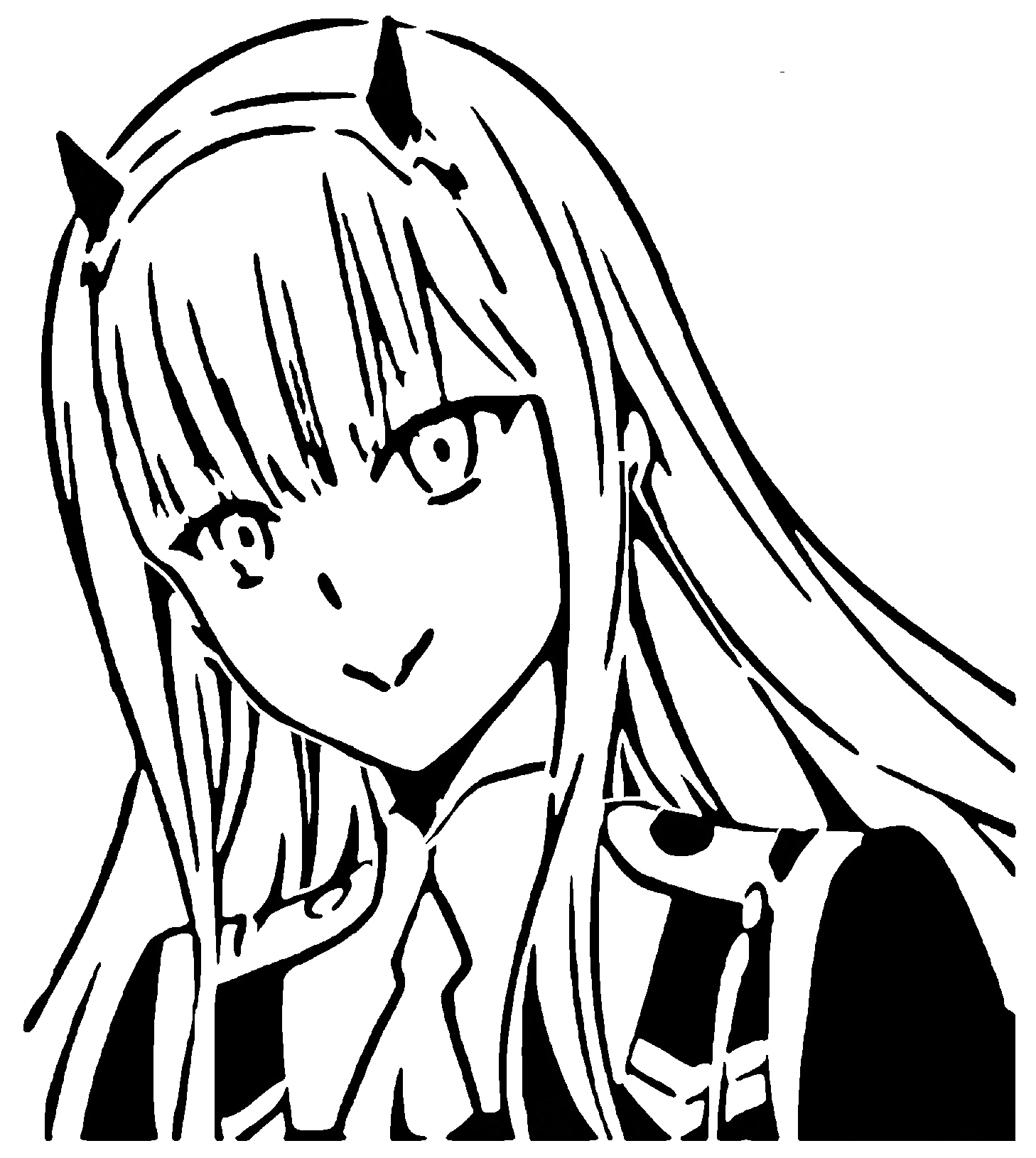 Zero Two stencil 3