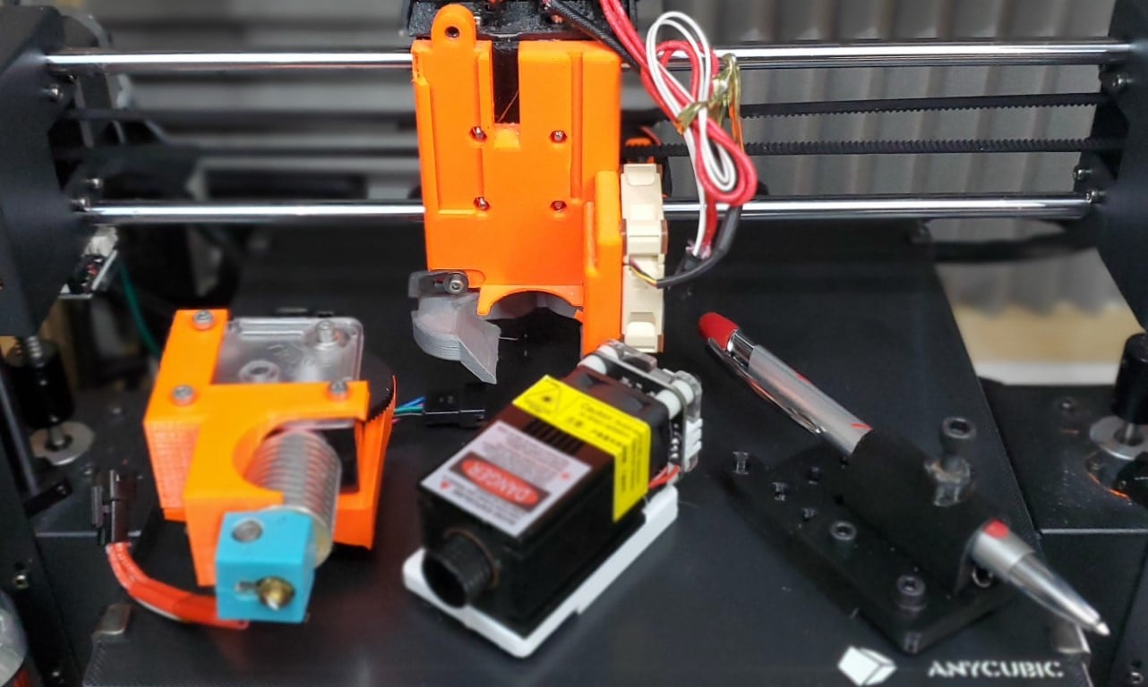 Modular head for Anycubic Mega and Prusa i3