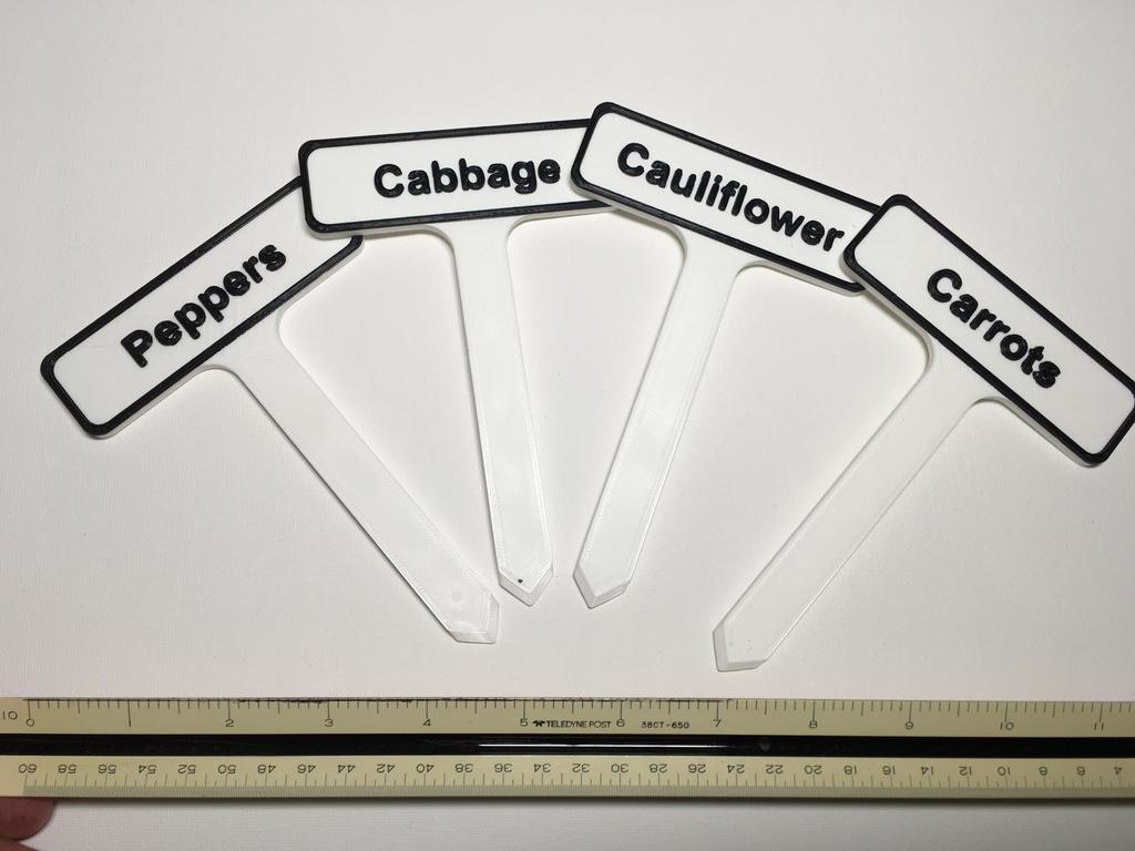 Plant Identification Stakes 3D model