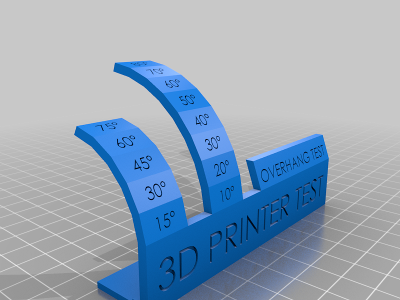 3D Printer Overhang Test