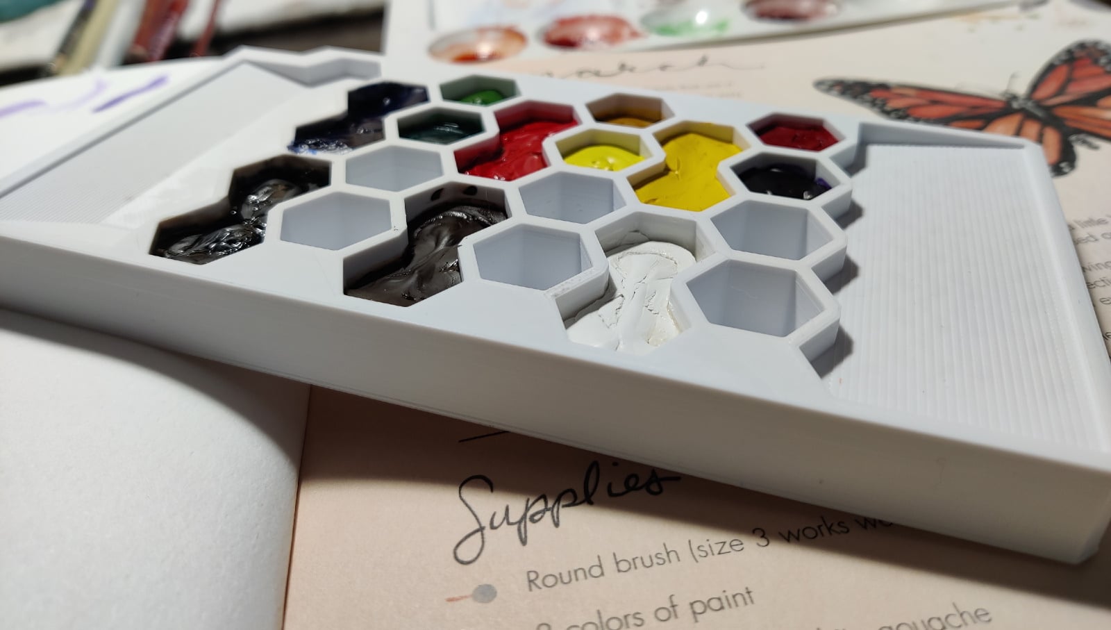 Watercolor Palette for portable Storage container
