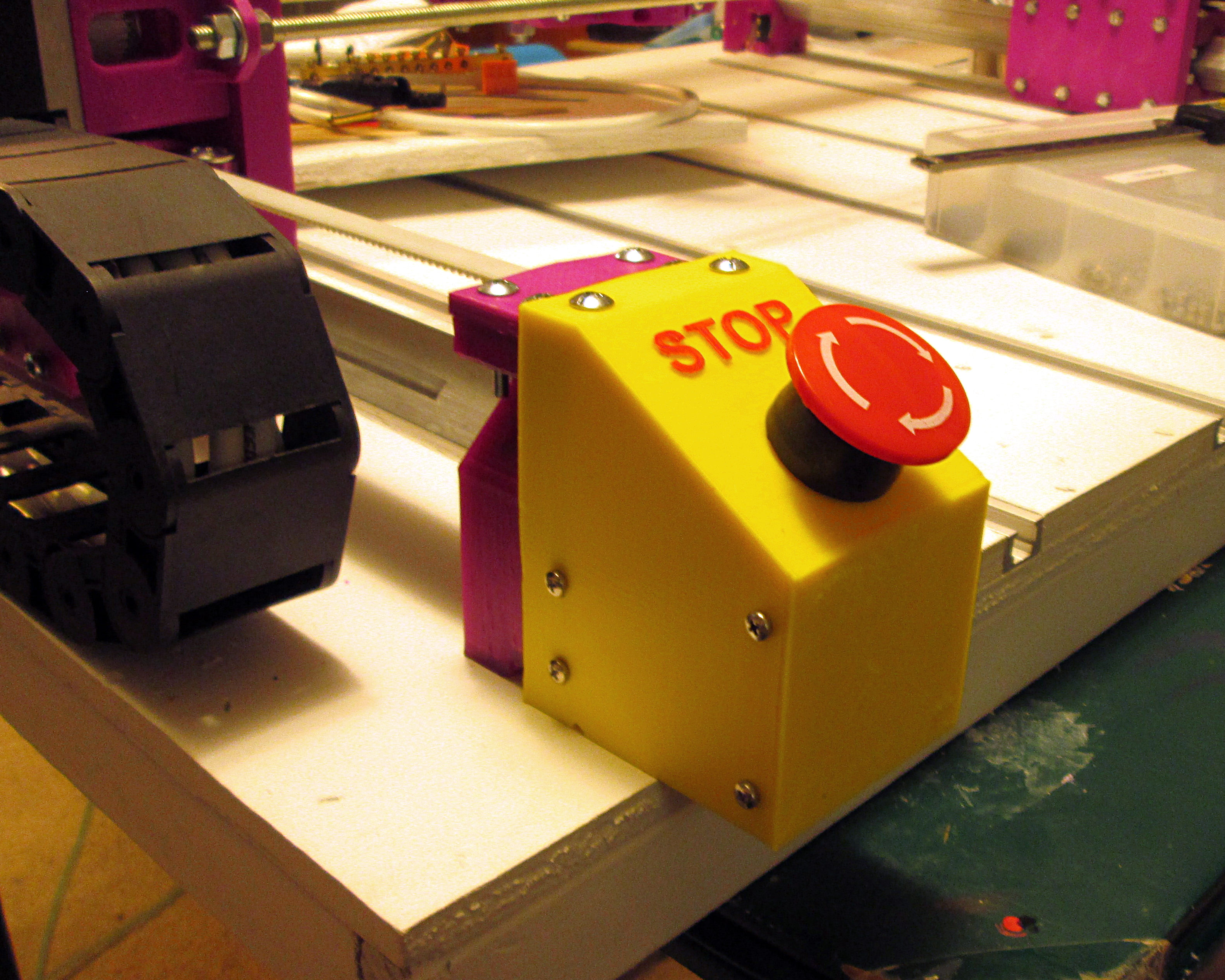 Root 3 CNC E-Stop Button Housing