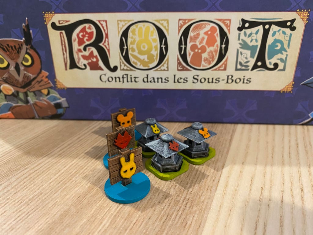 ROOT BoardGame - Tokens 3D Riverfolk expansion