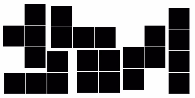 Tetris stencil