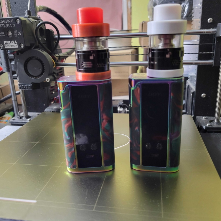 Aromamizer Plus V2 top and bottom covers, and drip tip