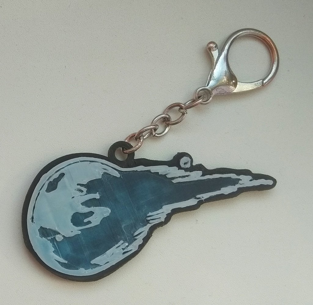 Final Fantasy VII logo keychain