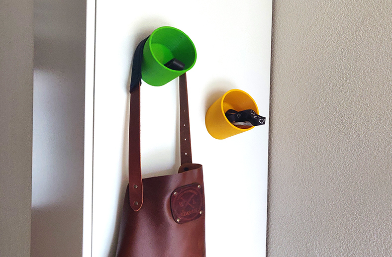 Wall mounted hanger & storage for small items