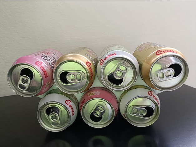 Drink can stacker 65mm by Zer0s - Thingiverse