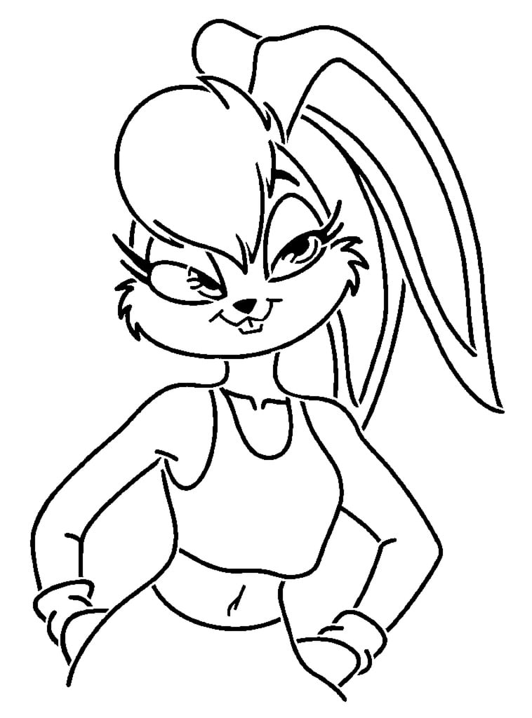 Lola Bunny stencil 3