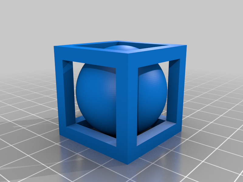Sphere Inscribed Cube Fidget Spinner