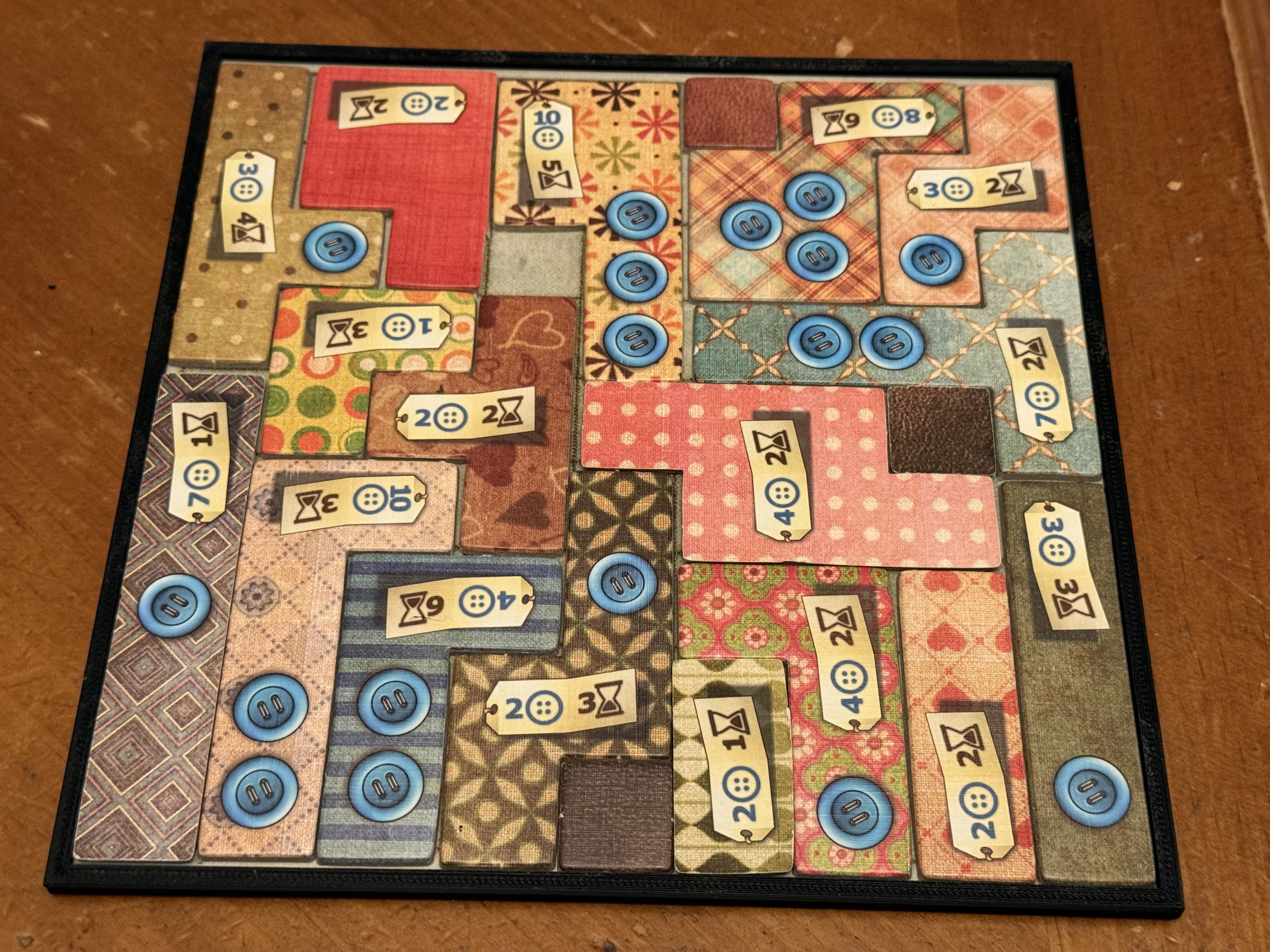 Patchwork Board Game Frame