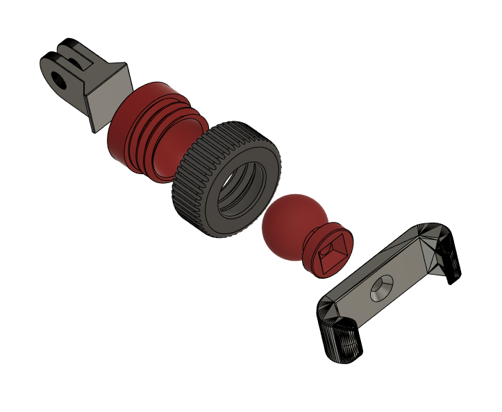 Mount holder with ball joint