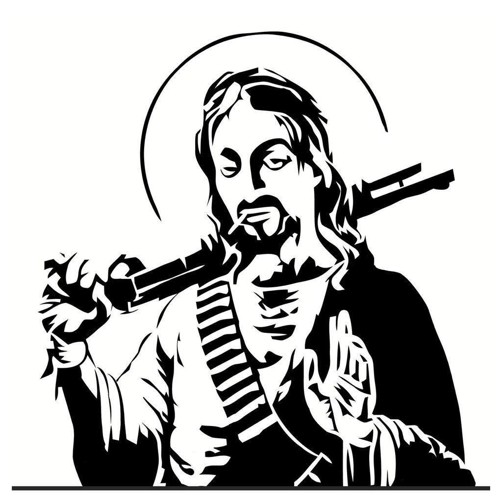 Gangsta Jesus stencil
