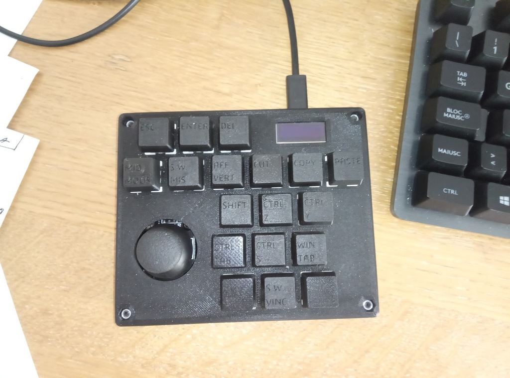 3D CAD MACRO KEYPAD custom keyboard