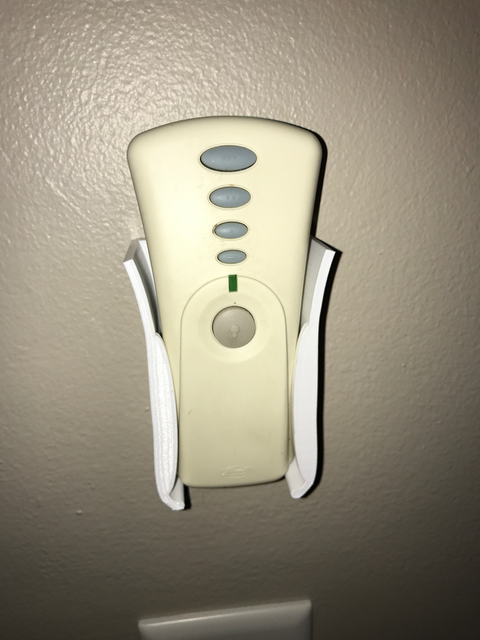 Ceiling fan remote holder