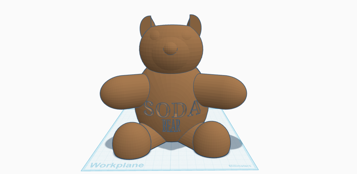 Teddy Bear Coster for Soda Can