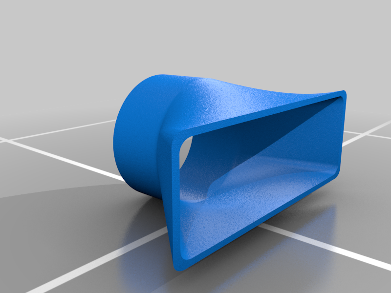 simple parametric rectangular nozzle