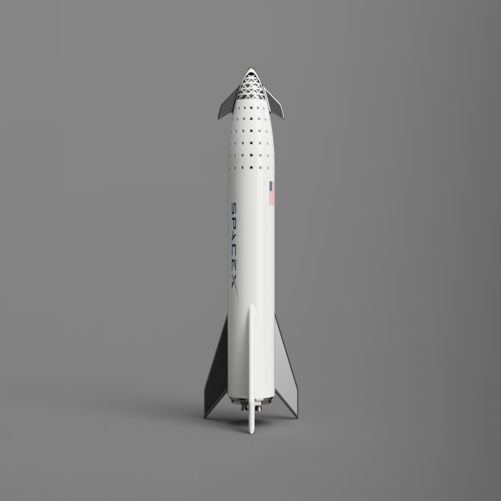 SpaceX Starship BFR 1:275 Scale