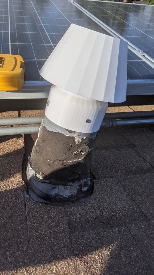 Roof Pipe Vent Cap for Roof Vent / Inactive Flue