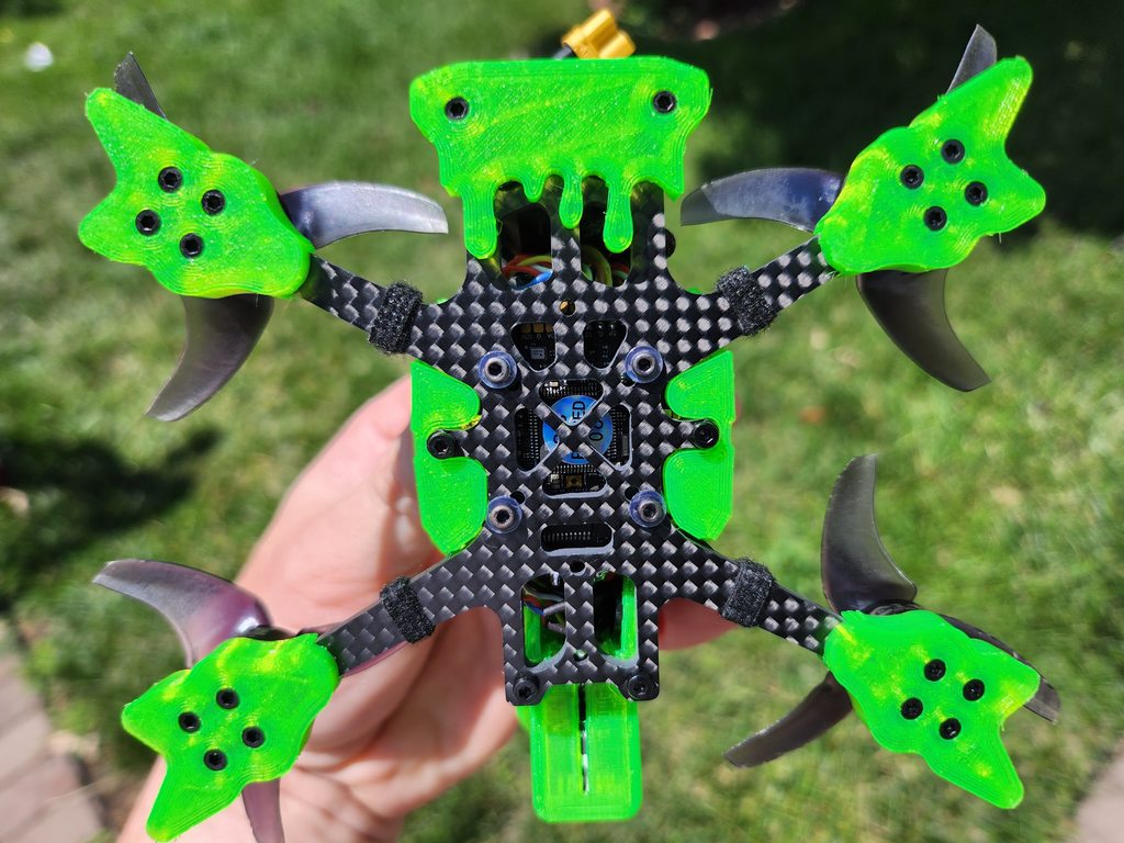Babymod 2.5in Full DJI o3 air unit fpv micro drone quadcopter frame basher