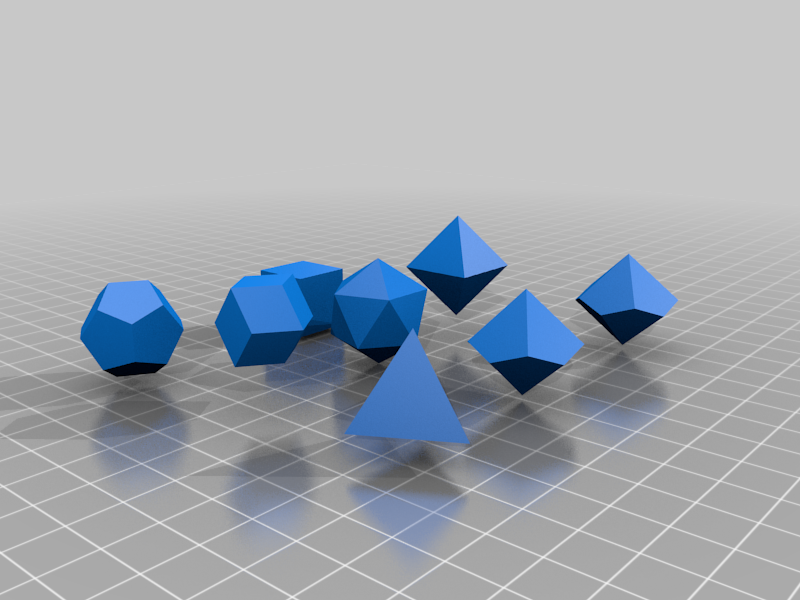 Blank Basic Dice Shapes (with step files)
