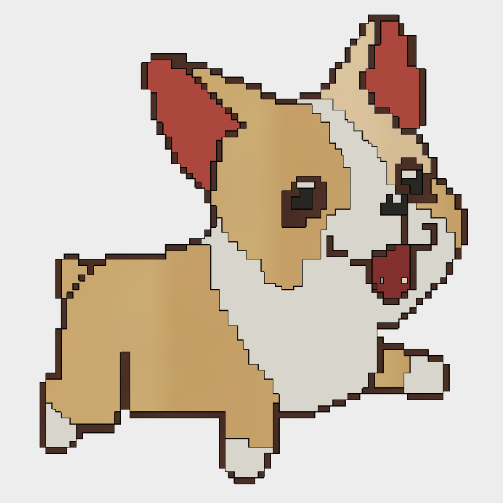 Swimming Corgi