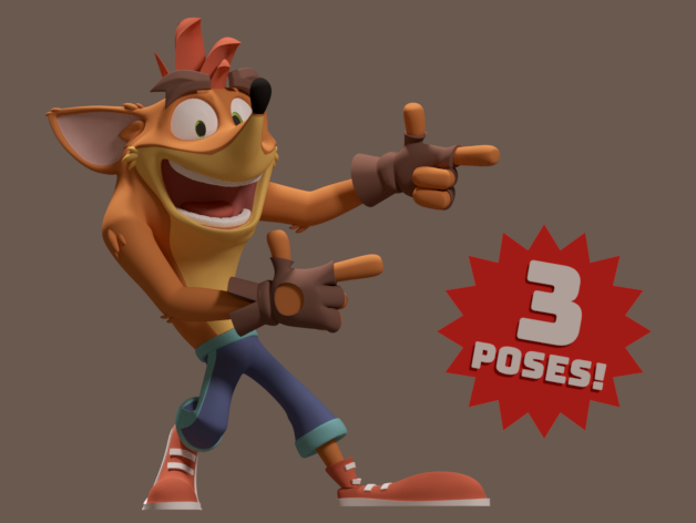 Crash Bandicoot Statue (Crash 4 Version)
