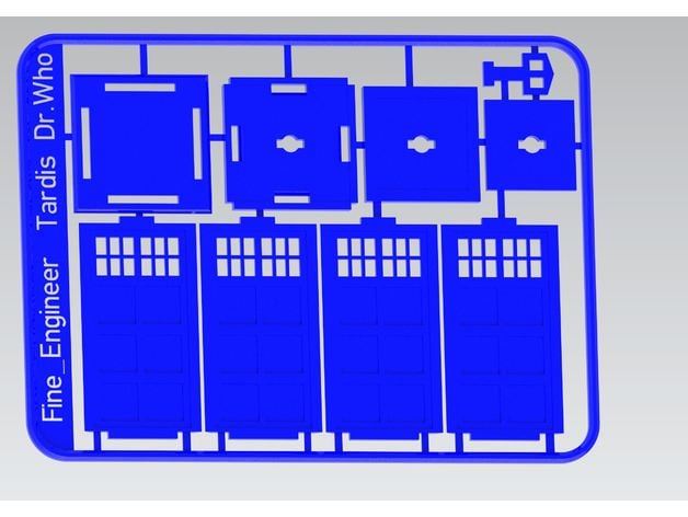 Tardis Police Box Kit Card Dr Who Updated
