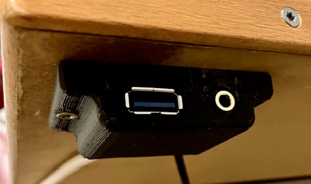 PremiumCord USB 3.0 extender cable + 3.5mm jack VENTION AUX Desk Mount