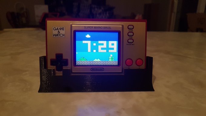 Super Mario Bros Game And Watch Display Stand