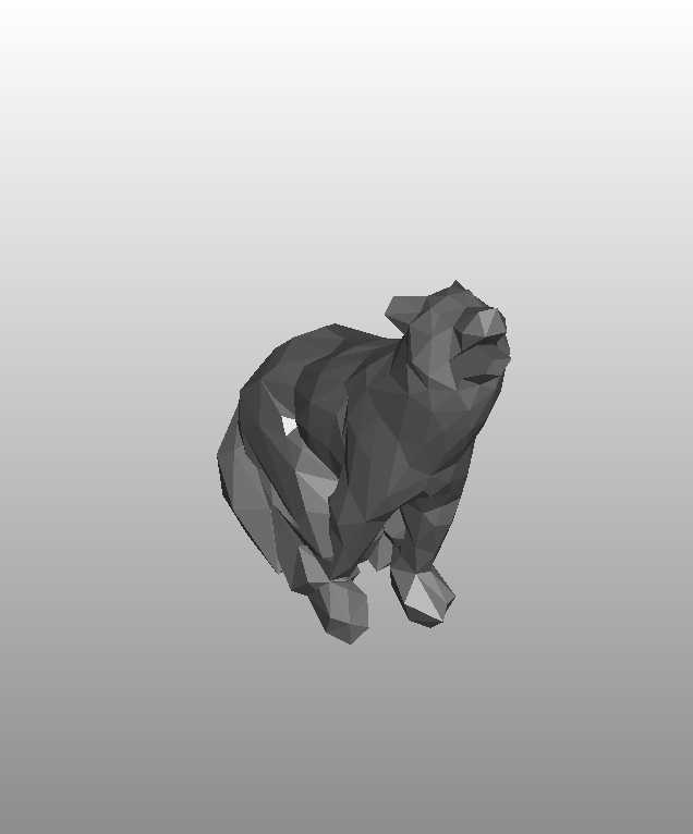Low poly wolf