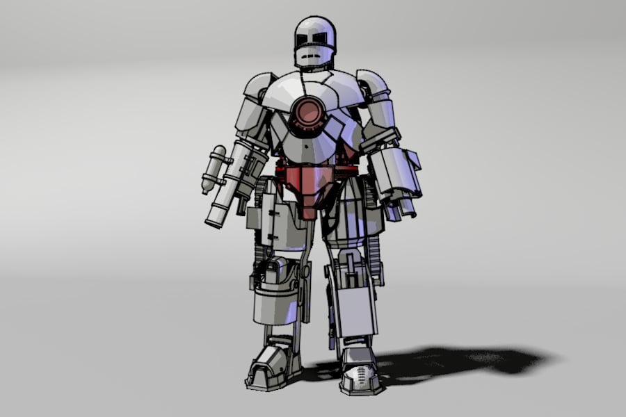 4.Crotch of Iron man Mark 1