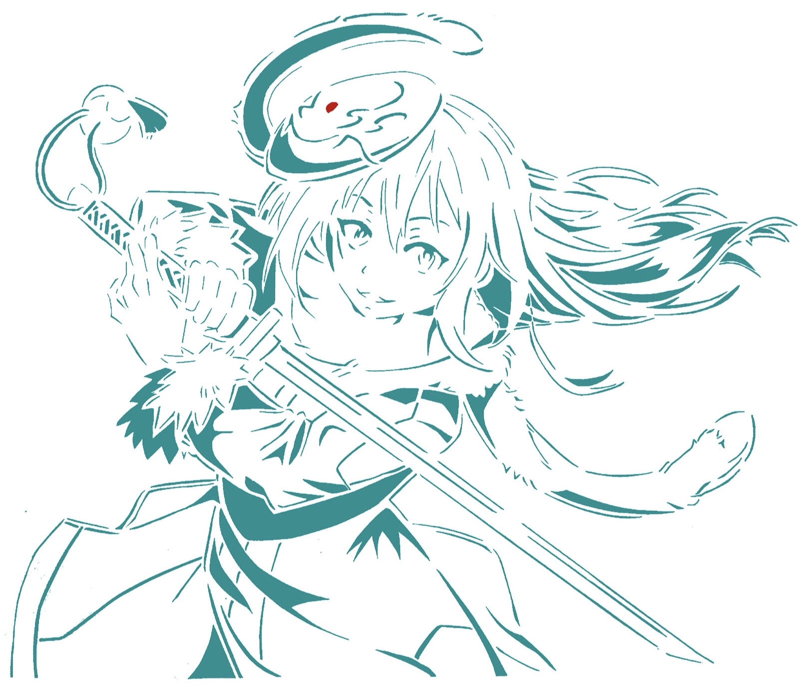 Rimuru Tempest stencil 3