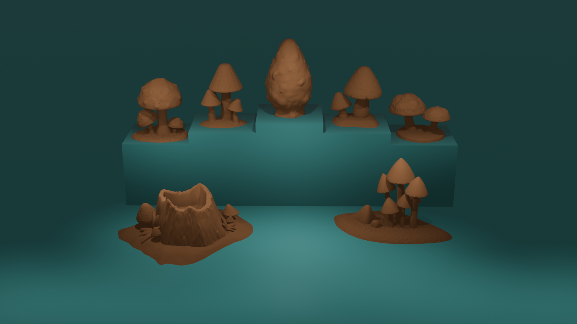 Sporelands: Fungal Bundle Volume 2 – Mushroom Terrain for Tabletop RPGs & Wargames