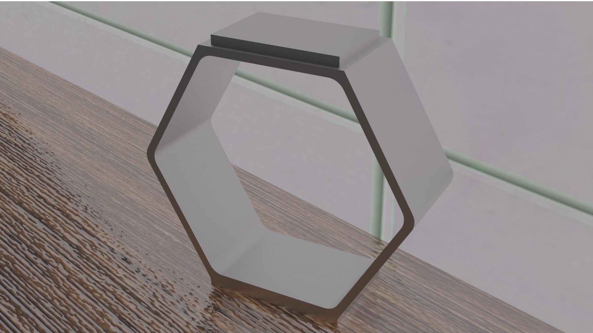 Modular Hexagon Model Shelf