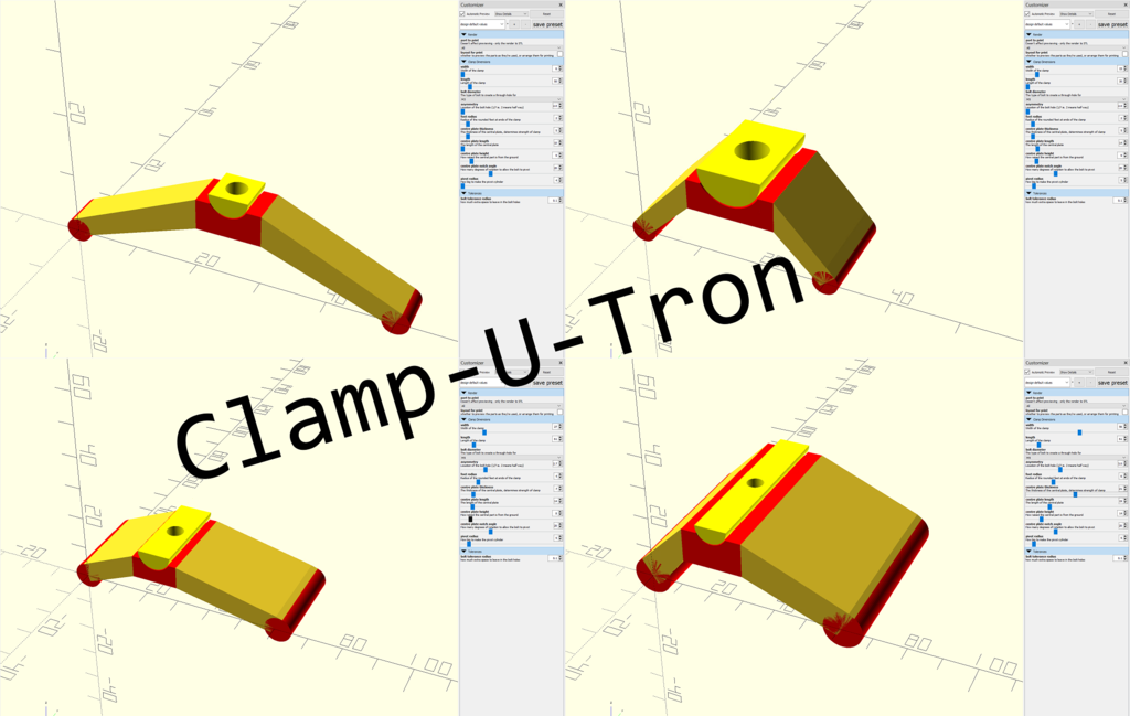 Clamp Creator for T slot track