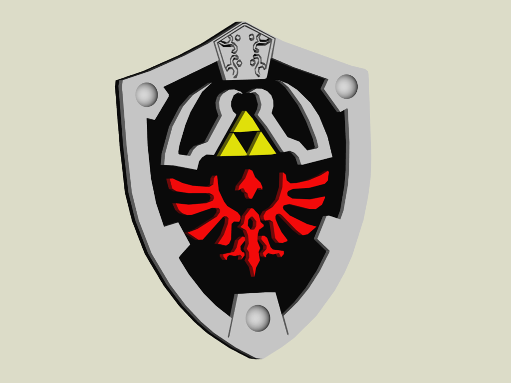 Zelda Dark Link Shield, Nintendo, Gamecube, Wii, Gameboy