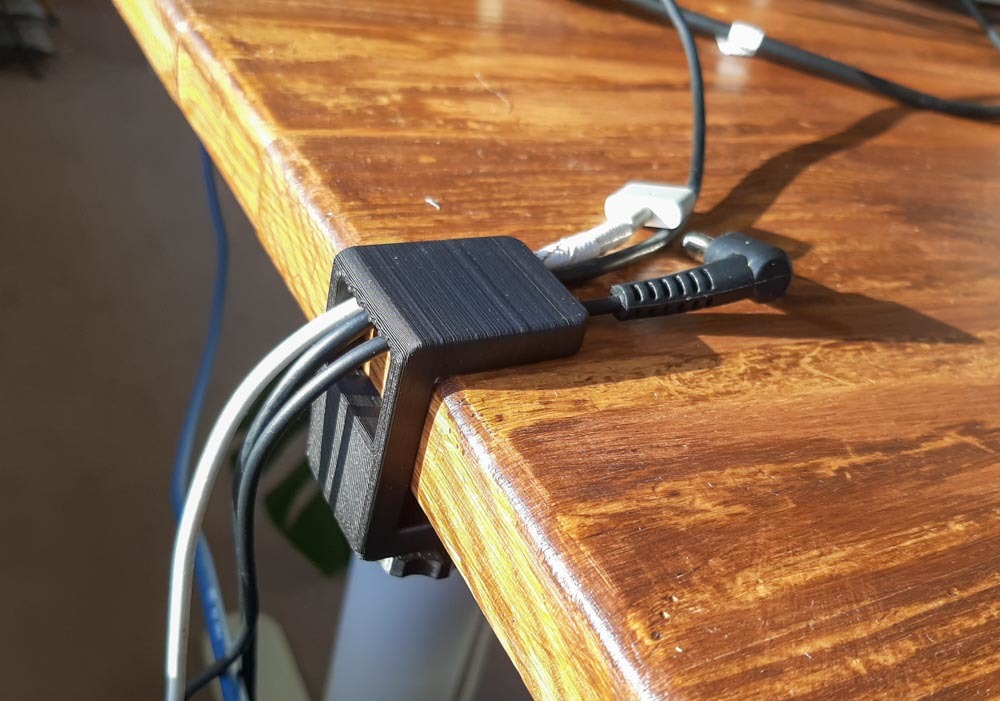 Cable Clamp for desk / shelf