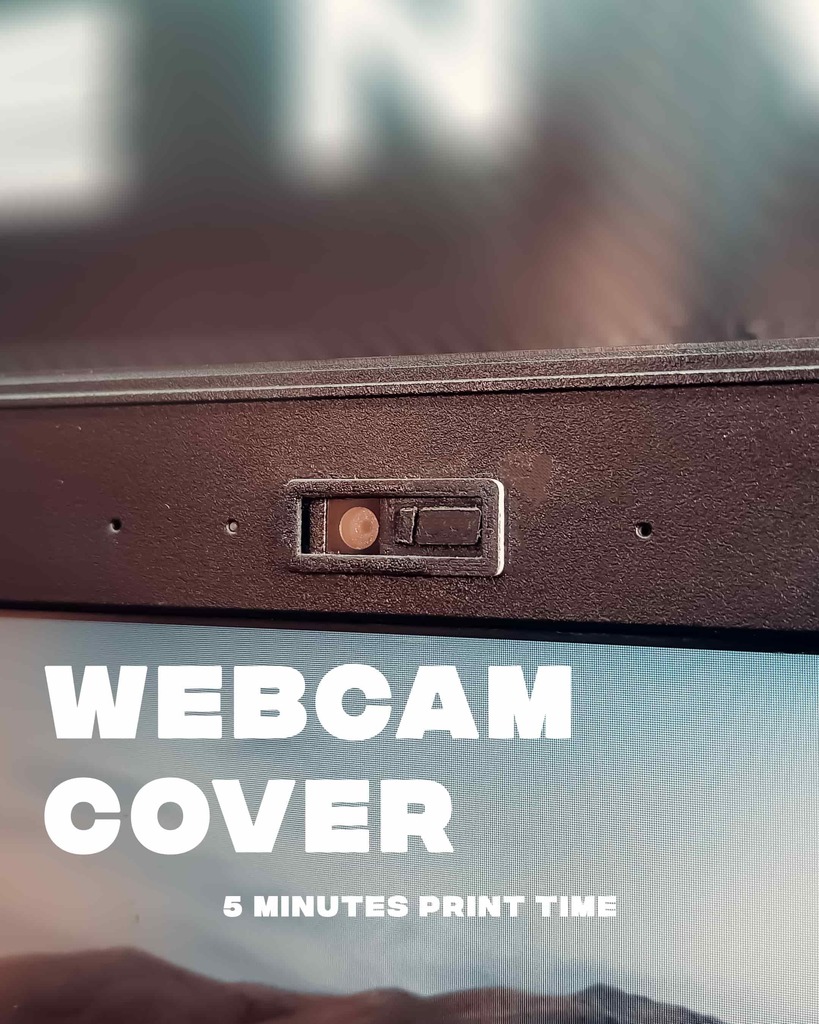 Laptop webcam slide cover