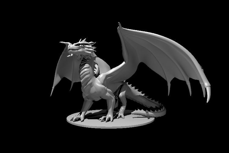Image of Red Dragon - Stoic Pose