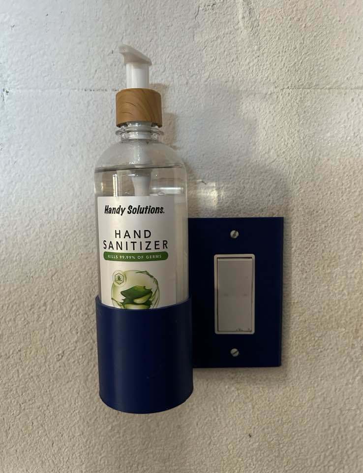 Hand Sanitizer Light Switch Mount