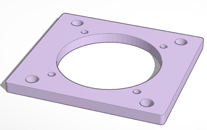 40 mm to 30 mm axial fan reducer plate