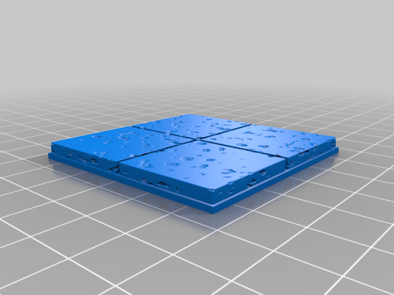 Magnetic base tile 2x2 openlock