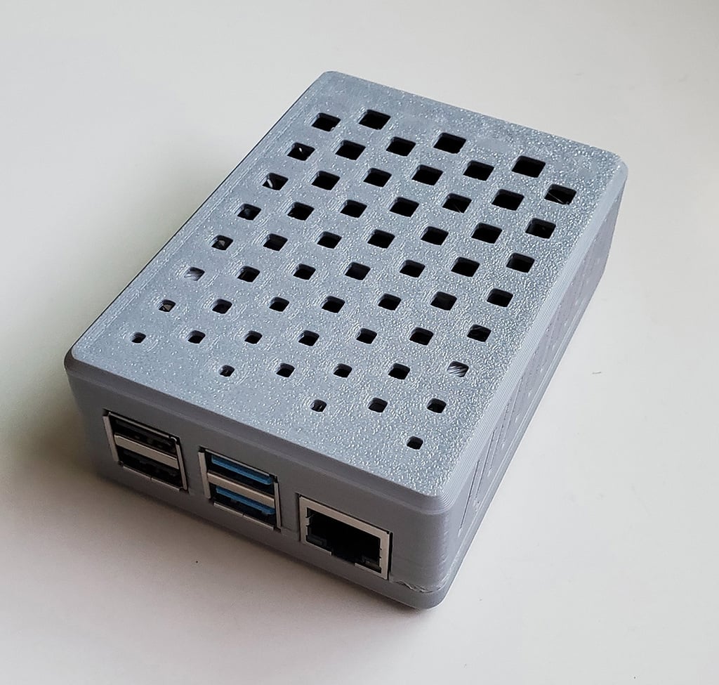 Raspberry Pi 4 Snap-Fit Case with Fan (No screws needed)