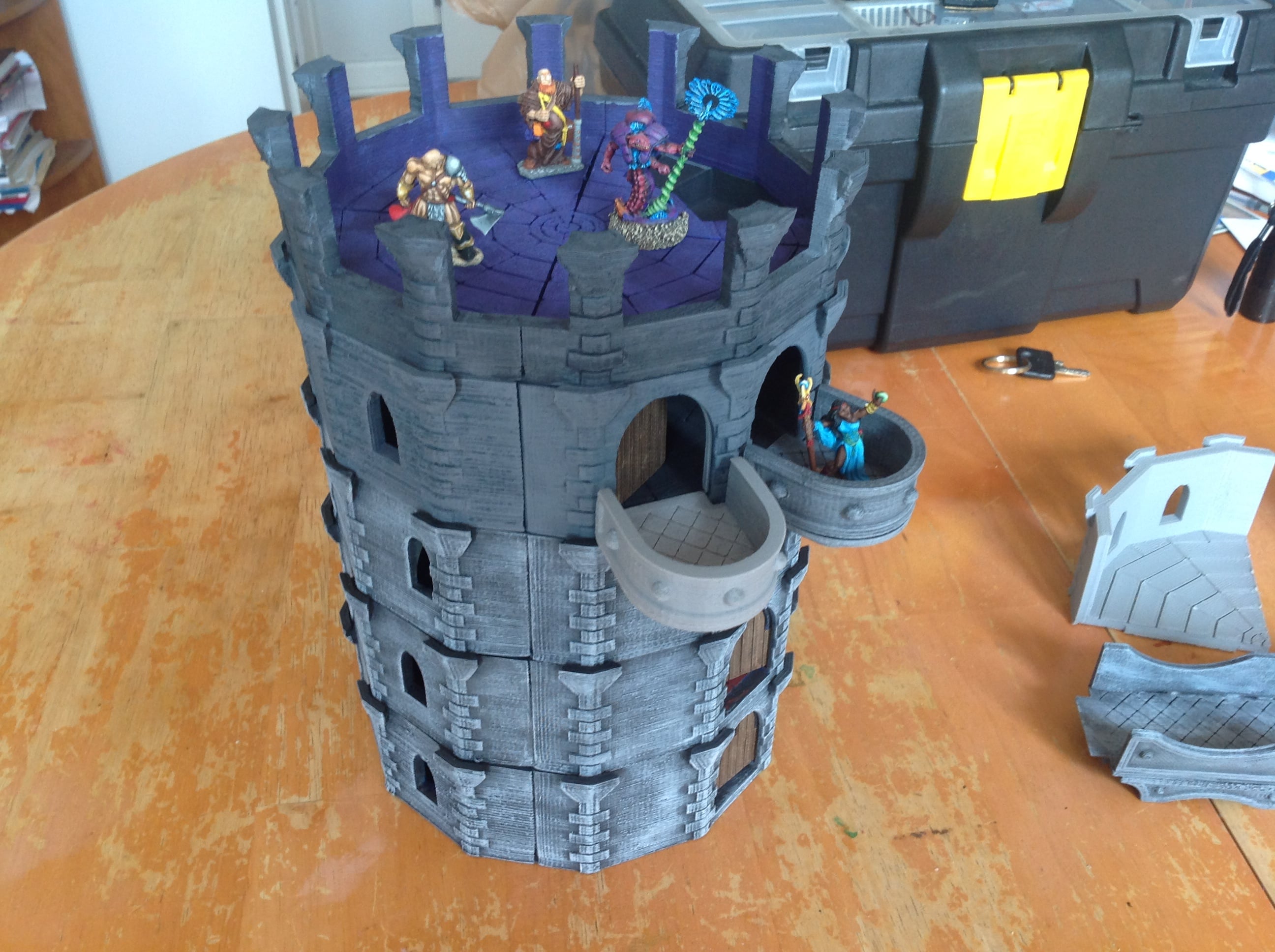 12-Sided Tower - Modular Miniature Terrain