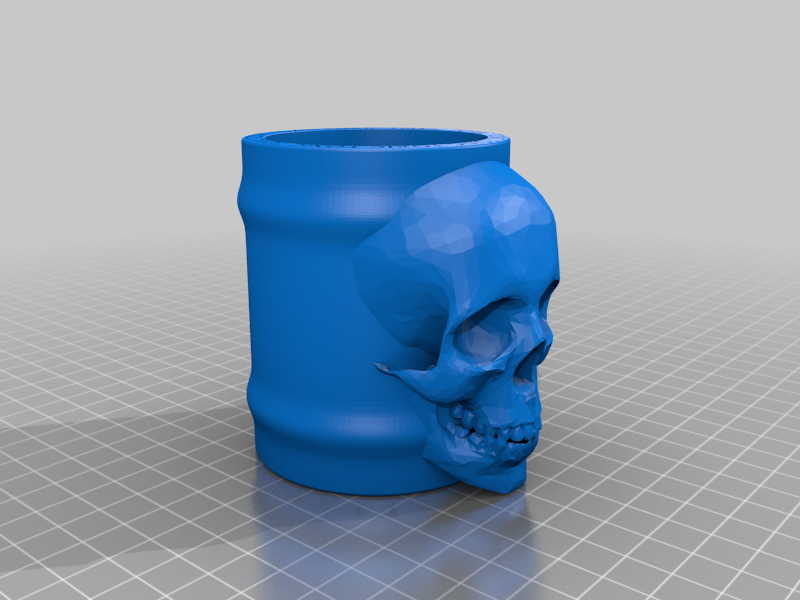 Toxic Skull Desk Cup